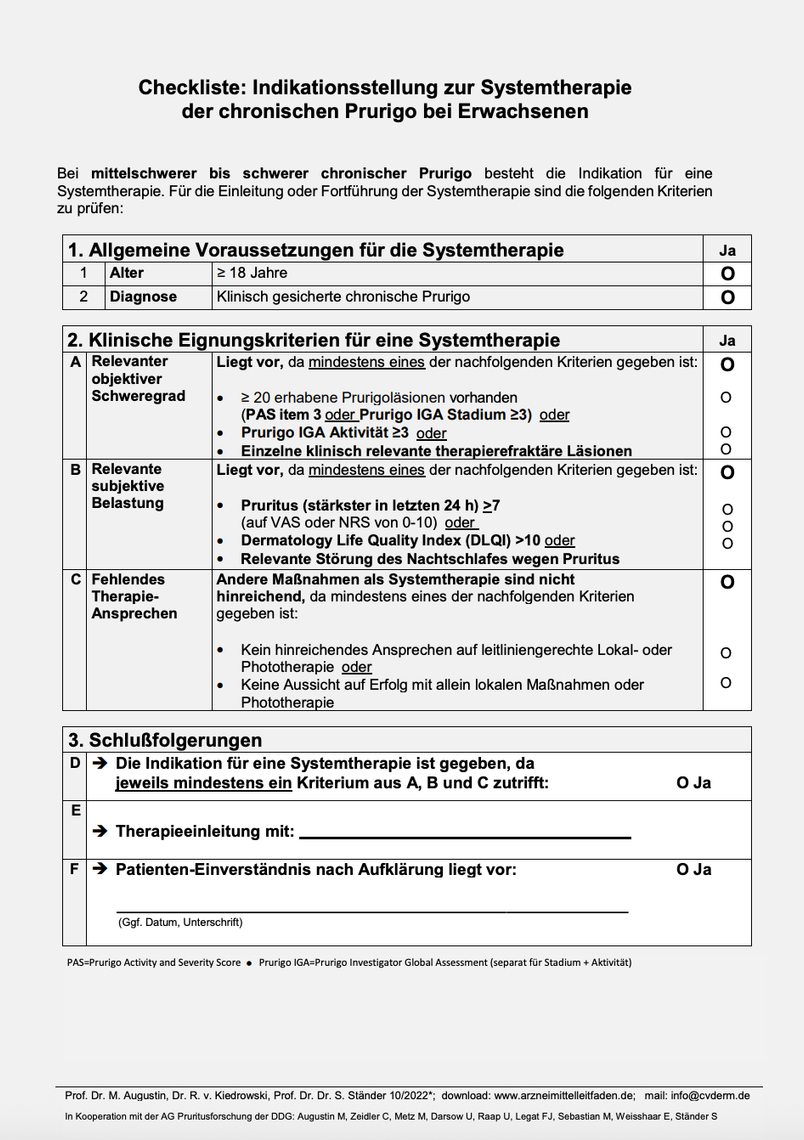 Prurigo bei Erwachsenen